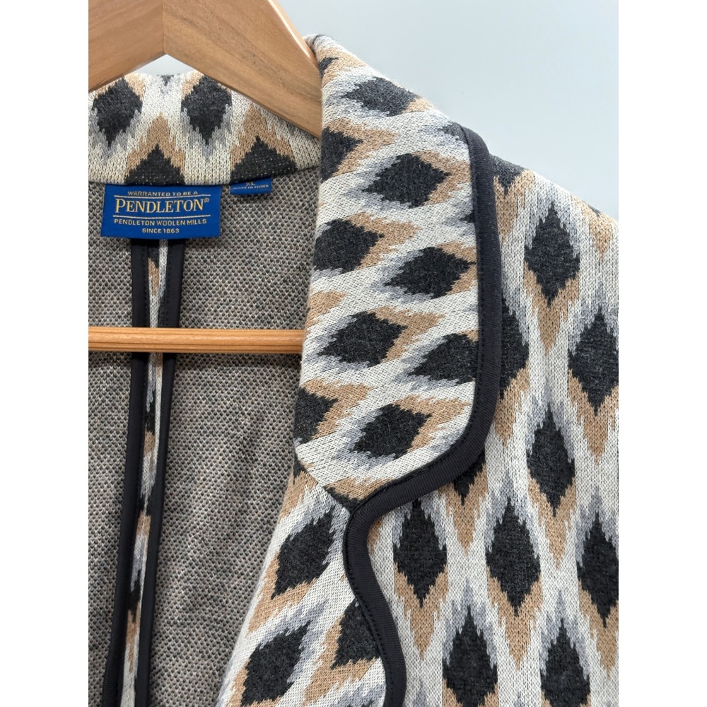 Pendleton Blazer Suit Jacket Argyle Diamond Women… - image 4